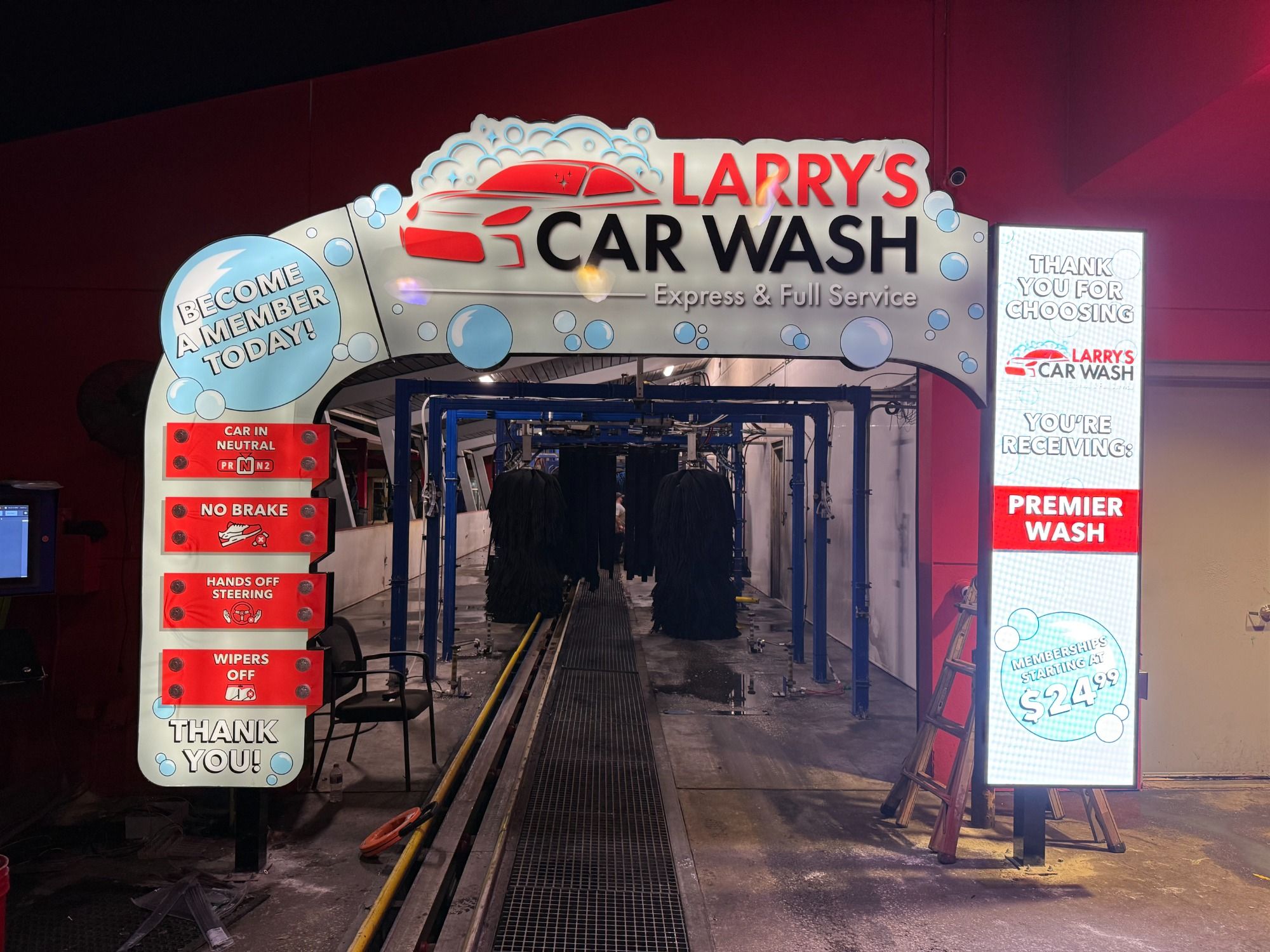 Commercial car wash tunnel equipment service and repair
